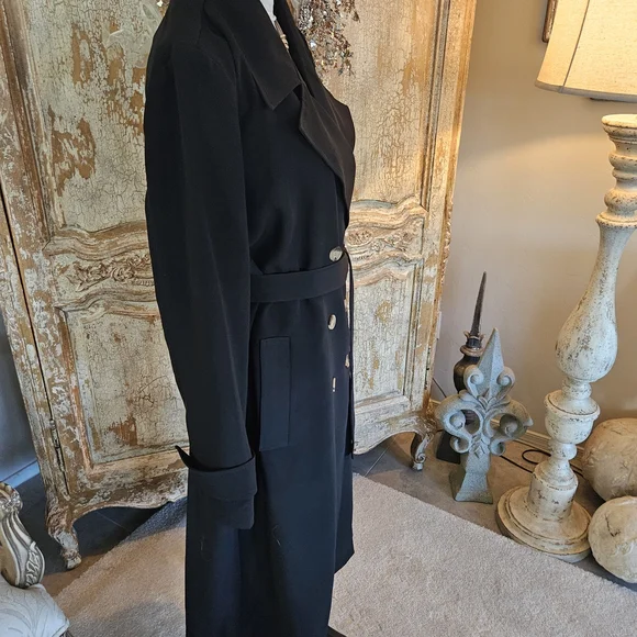 Bagatelle Black Trench Coat XL - Picture 10 of 13